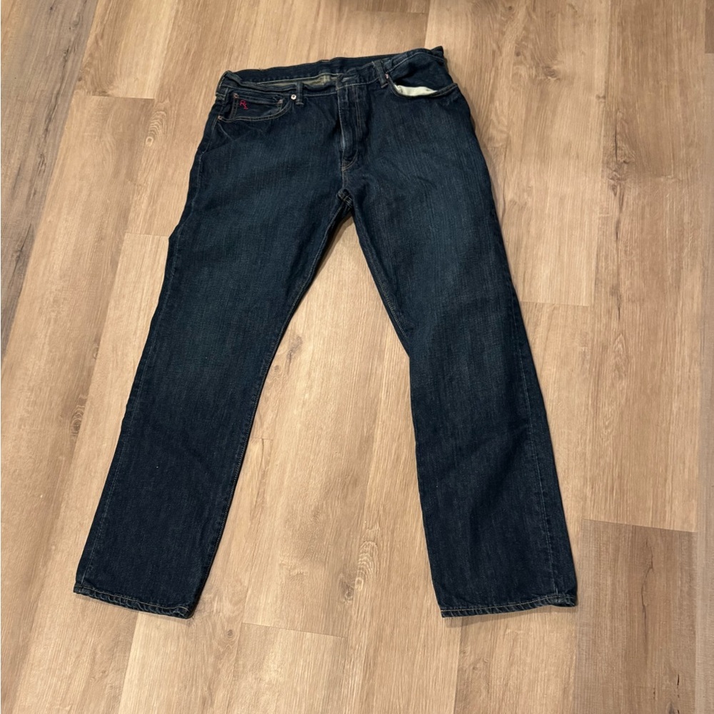 Polo Ralph Lauren Classic 867 Jeans 36x32 Dark Wash Straight Leg Denim RP-67
